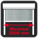 Maximal zulässige Breite 2800mm