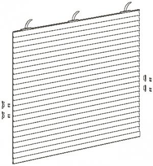 Fertigpanzer aus massiver, stranggepresster Aluminium-Mini Lamelle "PE41" hervorragend für besonders breite und Sicherheitsrollläden geeignet