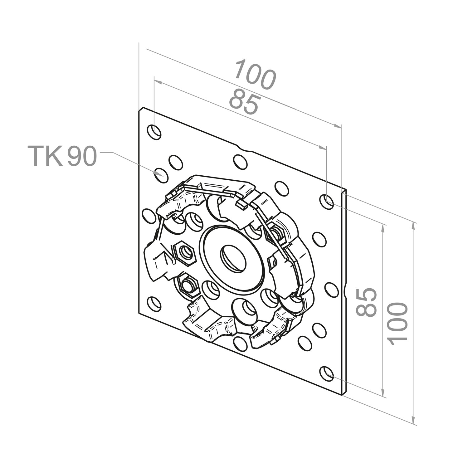 Elero Lagerplatte Art. Nr. 23 615.9901