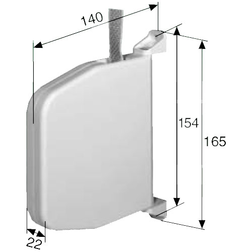 Gurtwickler weiß m. 5 m Gurt - GGWW